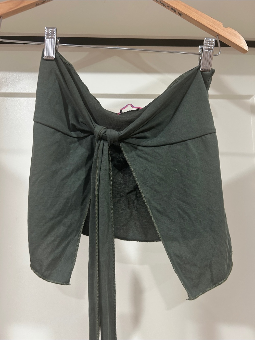 Edikted tie front tube top